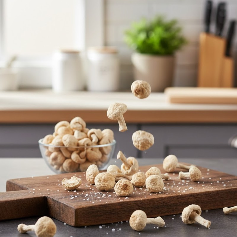 nấm rơm sấy thăng hoa