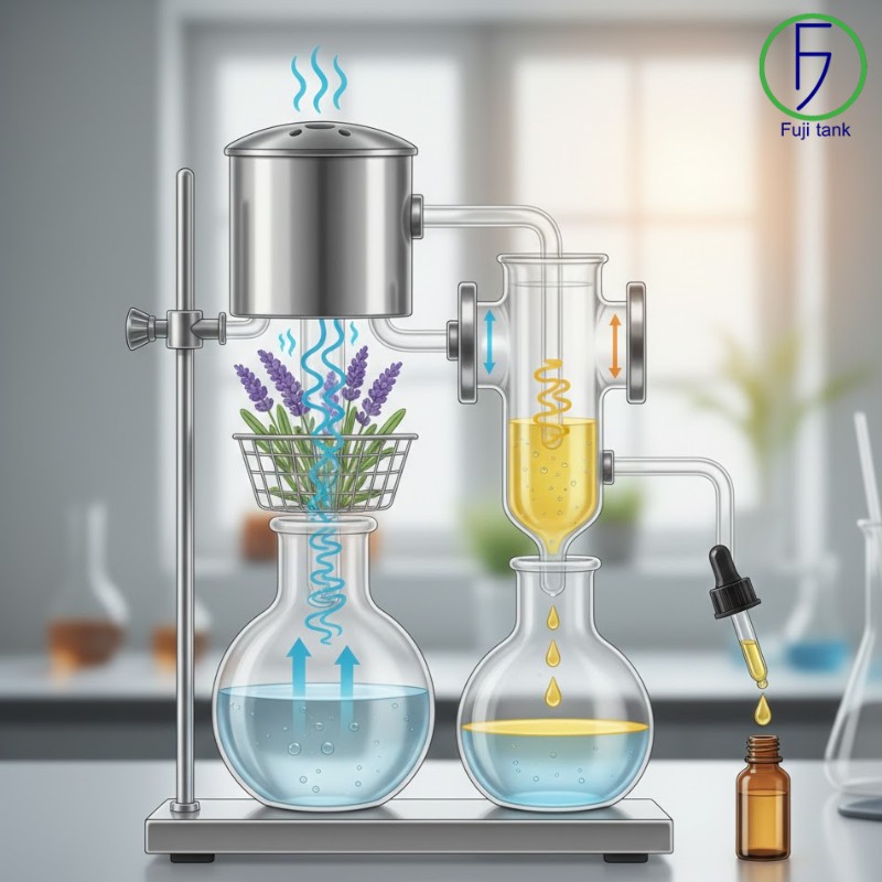 nguyên lý chưng cất tinh dầu