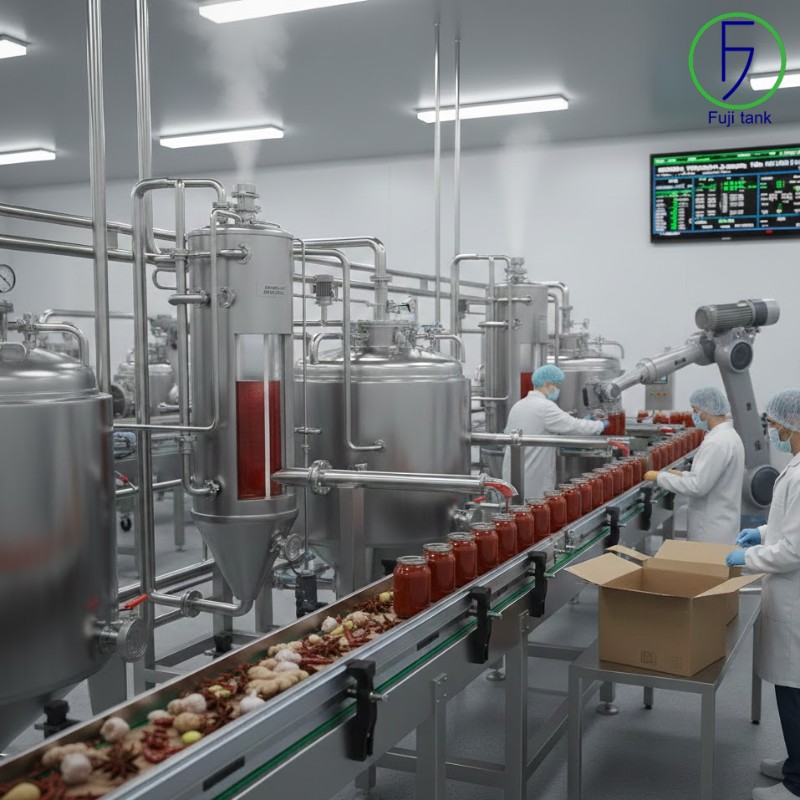 máy cô đặc nước sốt