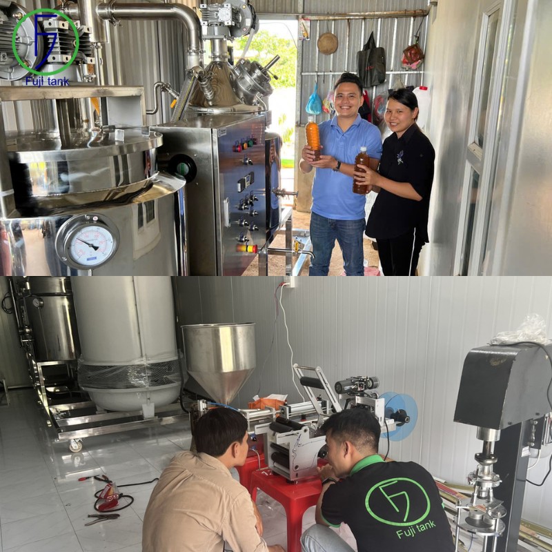 máy cô đặc tinh dầu