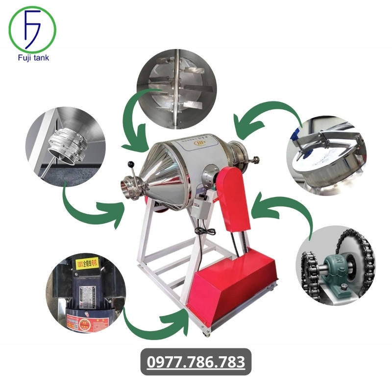 Máy trộn dạng trống 50kg