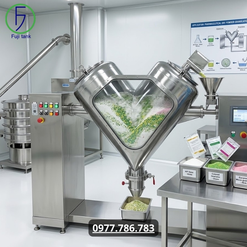 Máy trộn chữ V 50kg