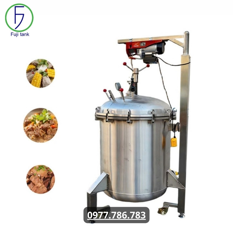 Nồi nấu áp suất công nghiệp 1500l
