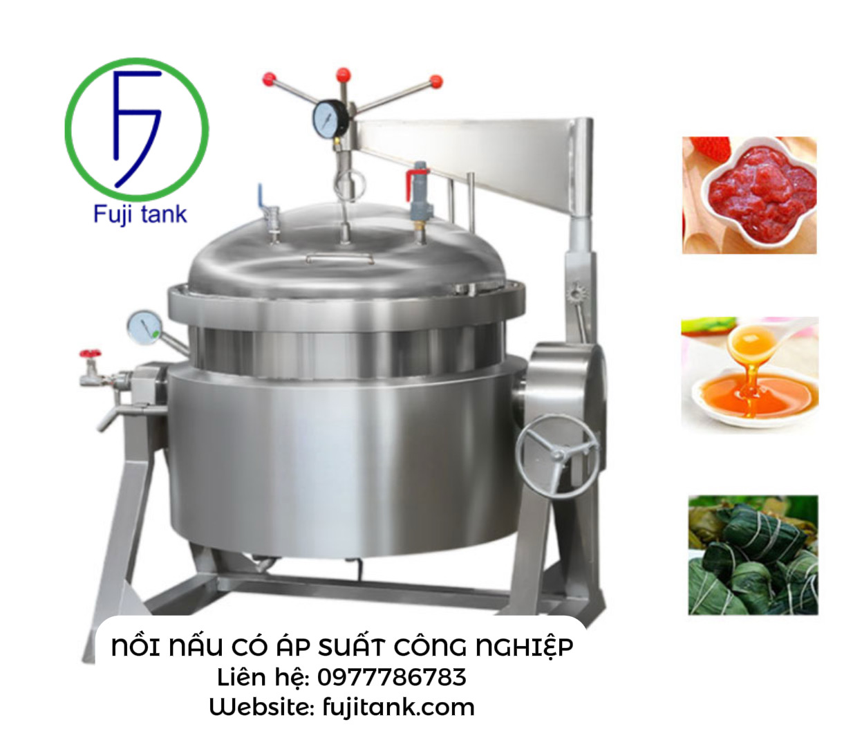 nồi nấu áp suất công nghiệp