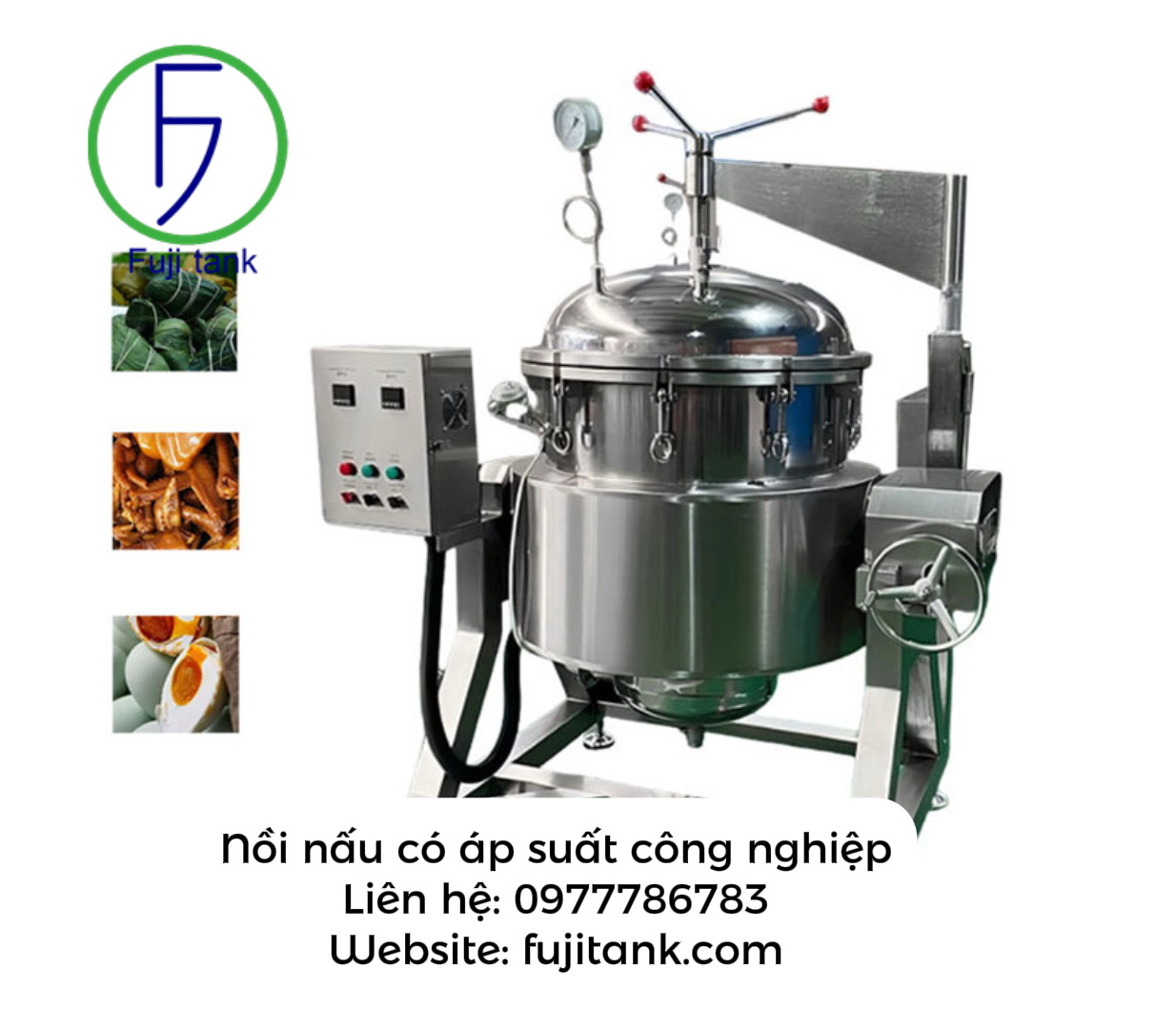 nồi nấu áp suất công nghiệp
