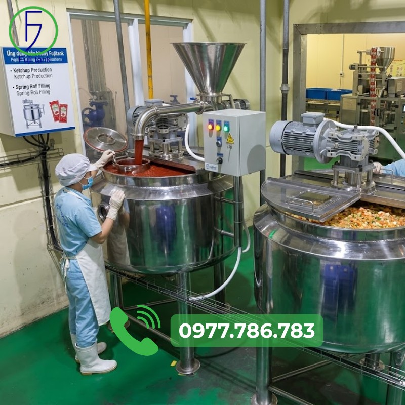 bồn khuấy gia nhiệt 100l