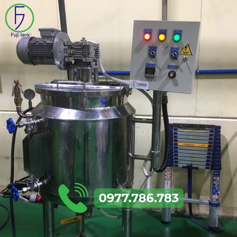 nồi nấu gia nhiệt có cánh khuấy